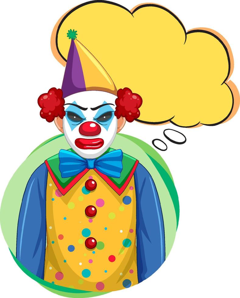 clown met bellenspraak vector