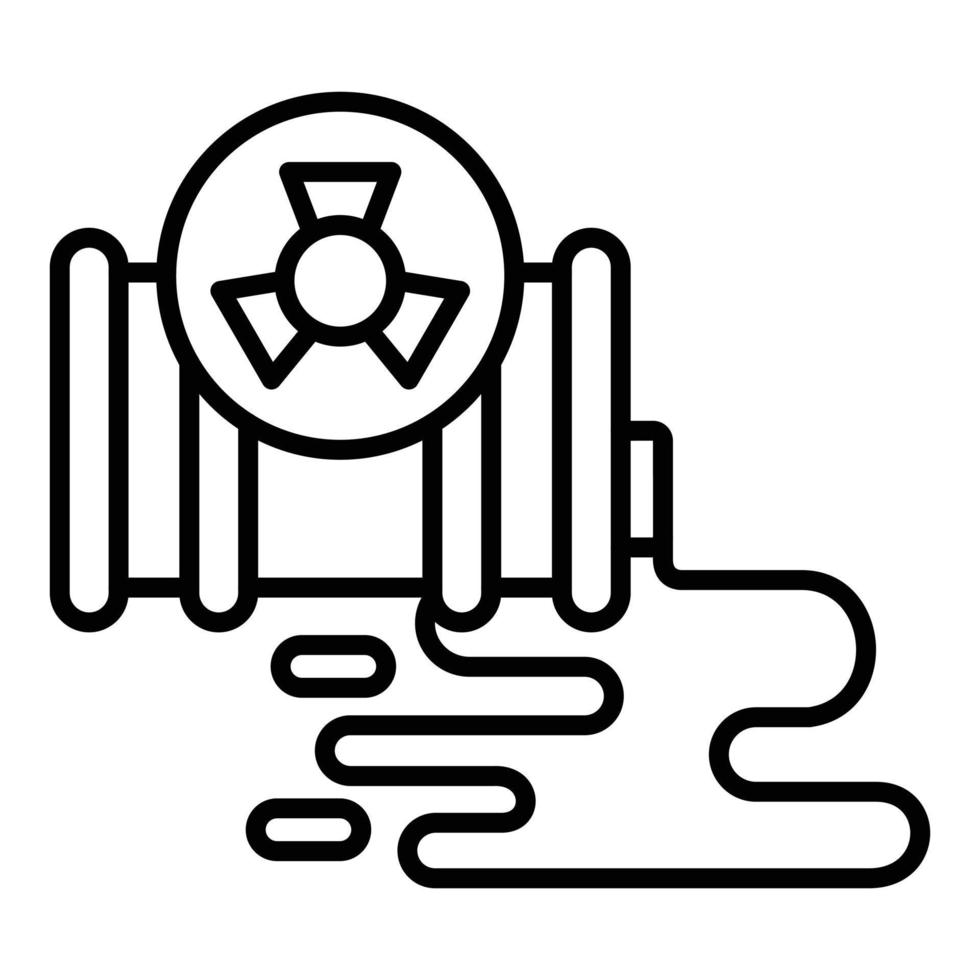 pictogram voor chemische lekkage vector