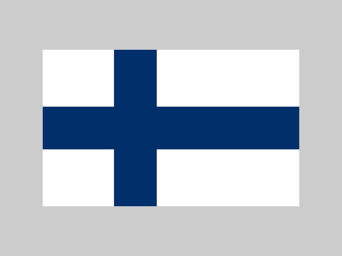 vlag van finland, officiële kleuren en verhoudingen. vectorillustratie. vector