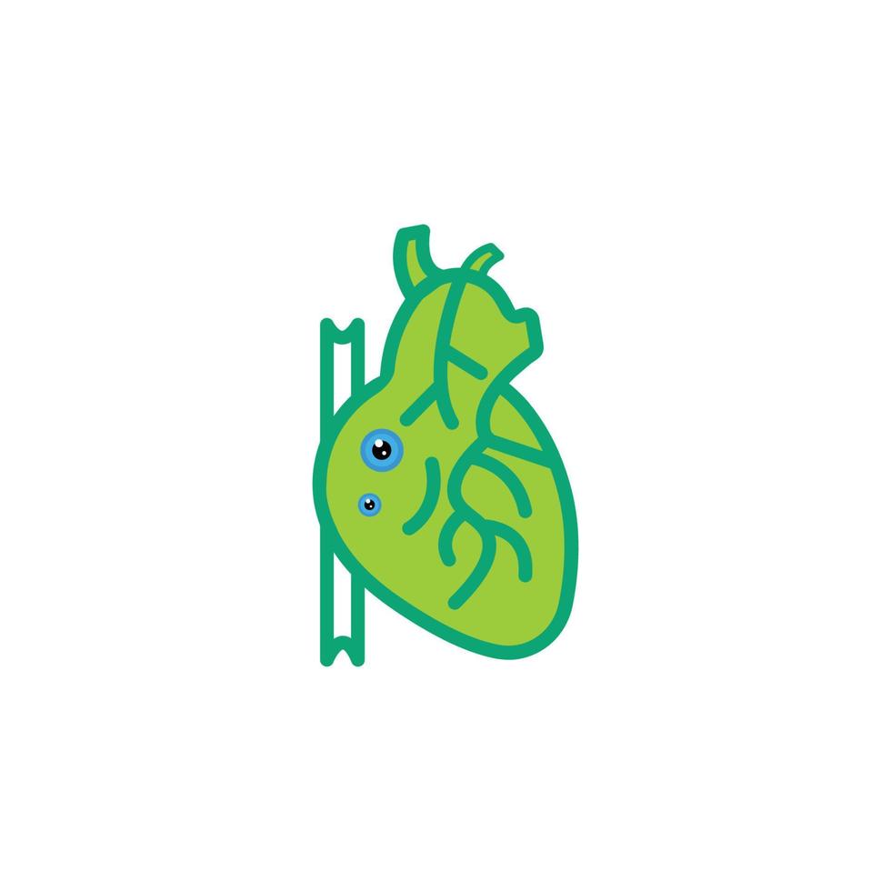 menselijk hart cartoon grappig pictogram vector