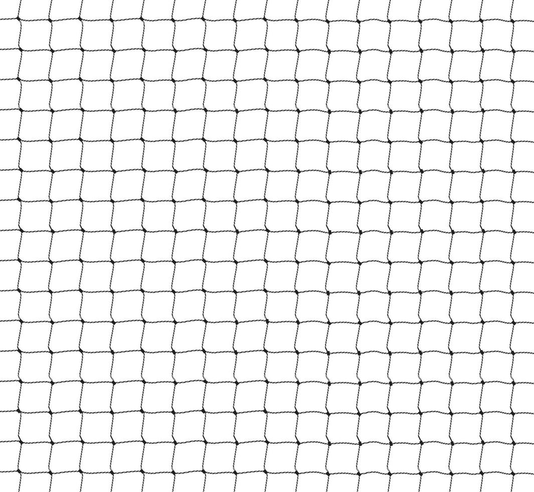 abstracte raster lijn touw mesh naadloze achtergrond. vectorillustratie voor sport voetbal, voetbal, volleybal, tennis net of visser jacht net touw val structuurpatroon. string draad barrière hek. vector