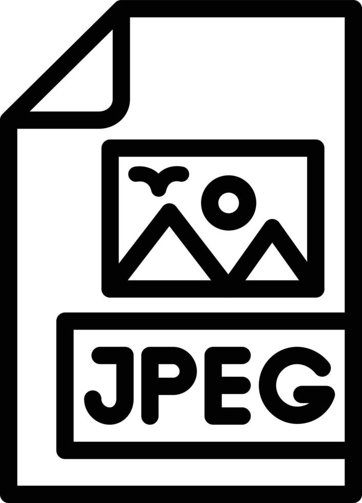 jpeg-bestand vector pictogram ontwerp illustratie