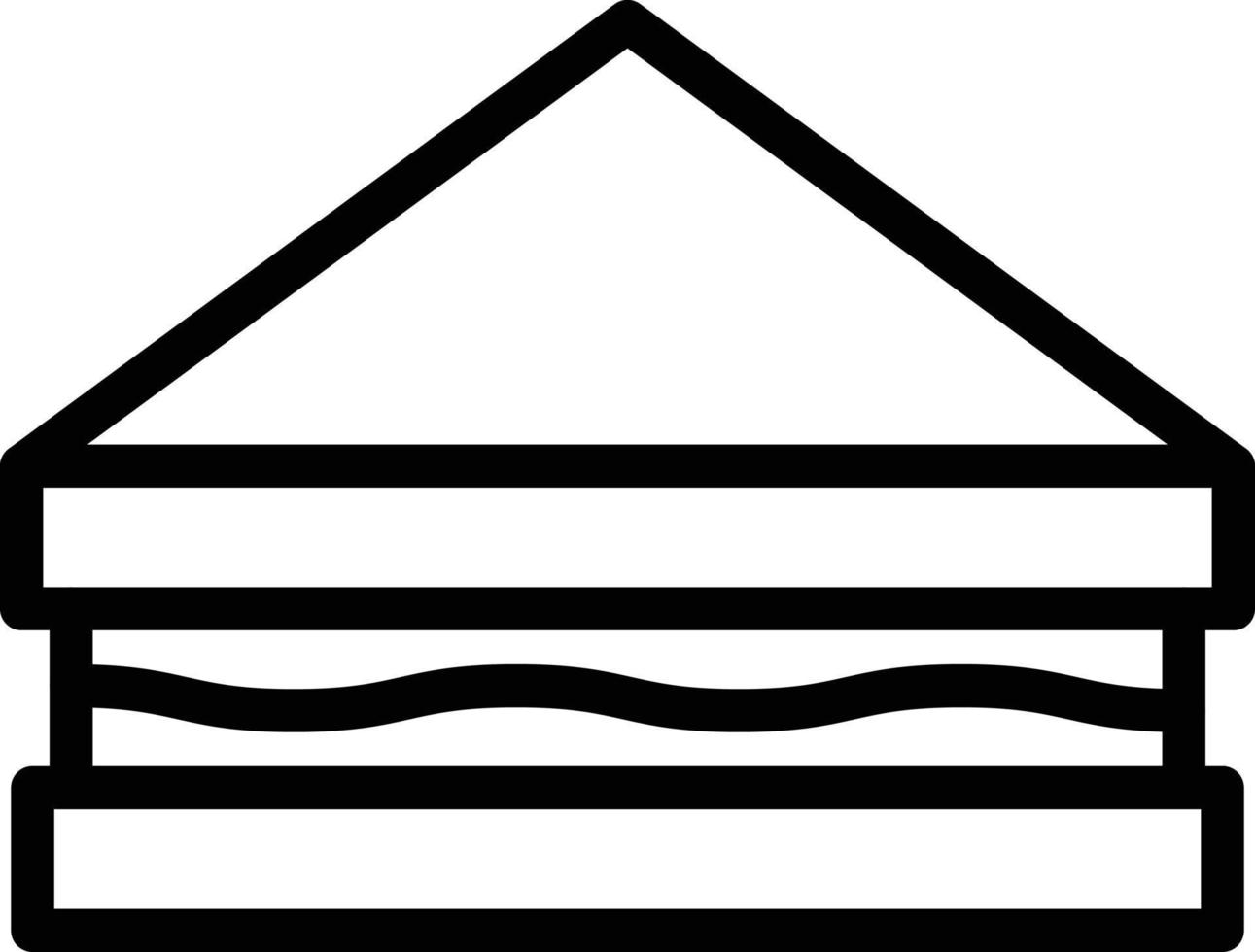 sandwich vector pictogram ontwerp illustratie