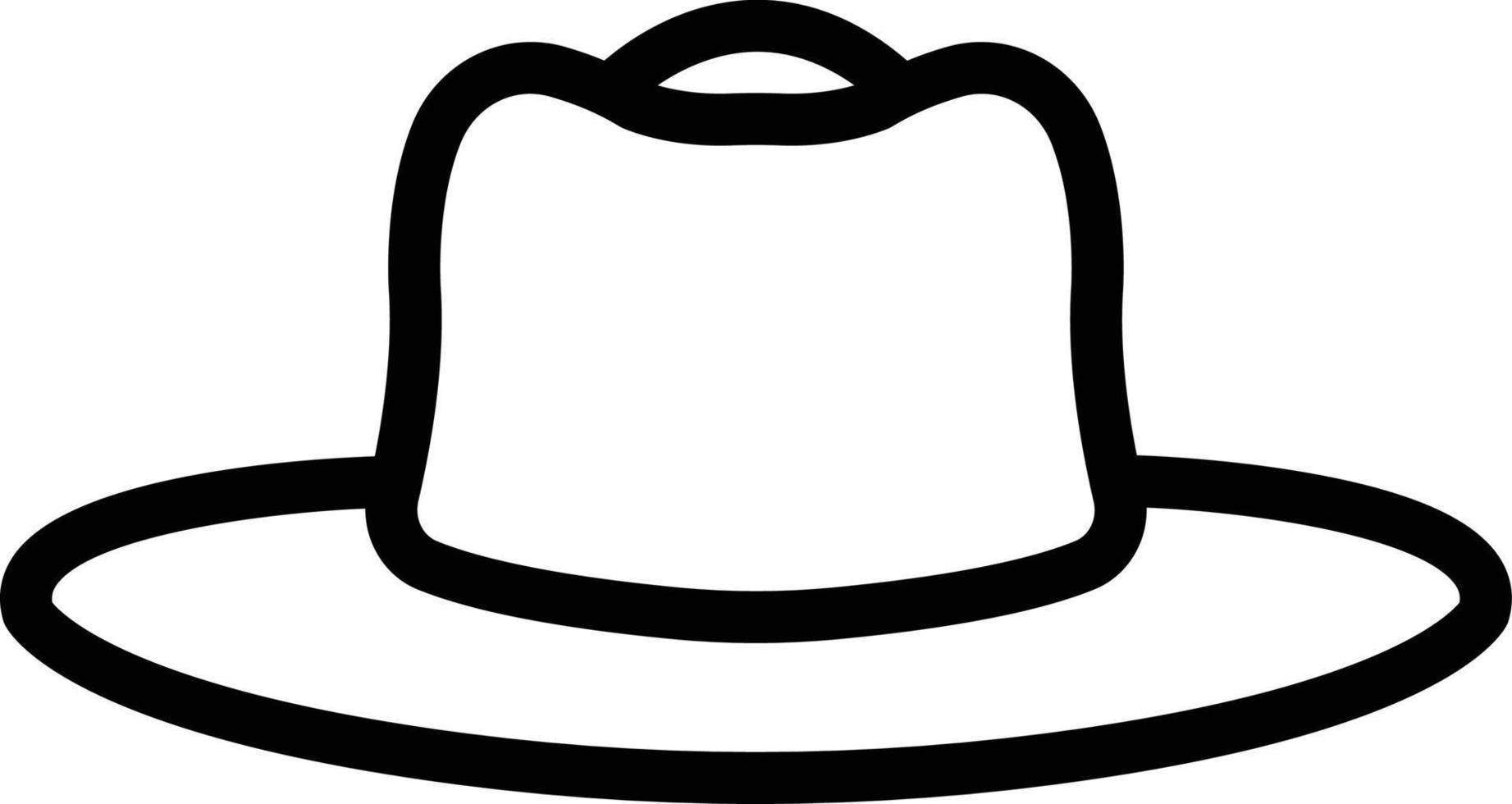 hoed vector pictogram ontwerp illustratie