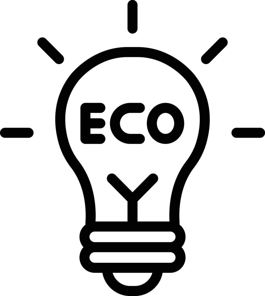 eco licht vector pictogram ontwerp illustratie