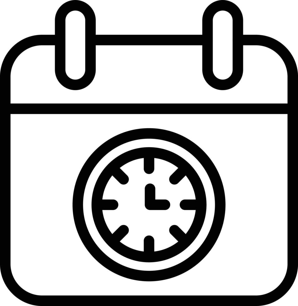 deadline vector pictogram ontwerp illustratie
