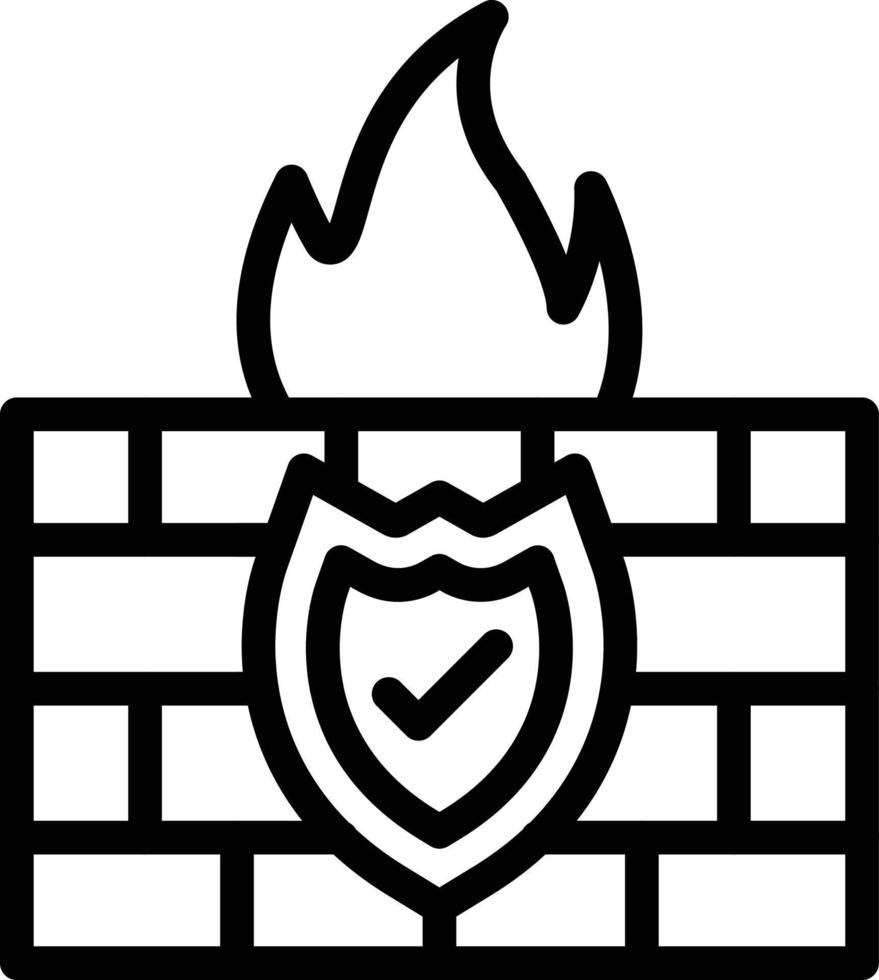 firewall vector pictogram ontwerp illustratie