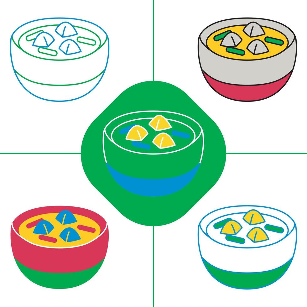 compote in platte ontwerpstijl vector