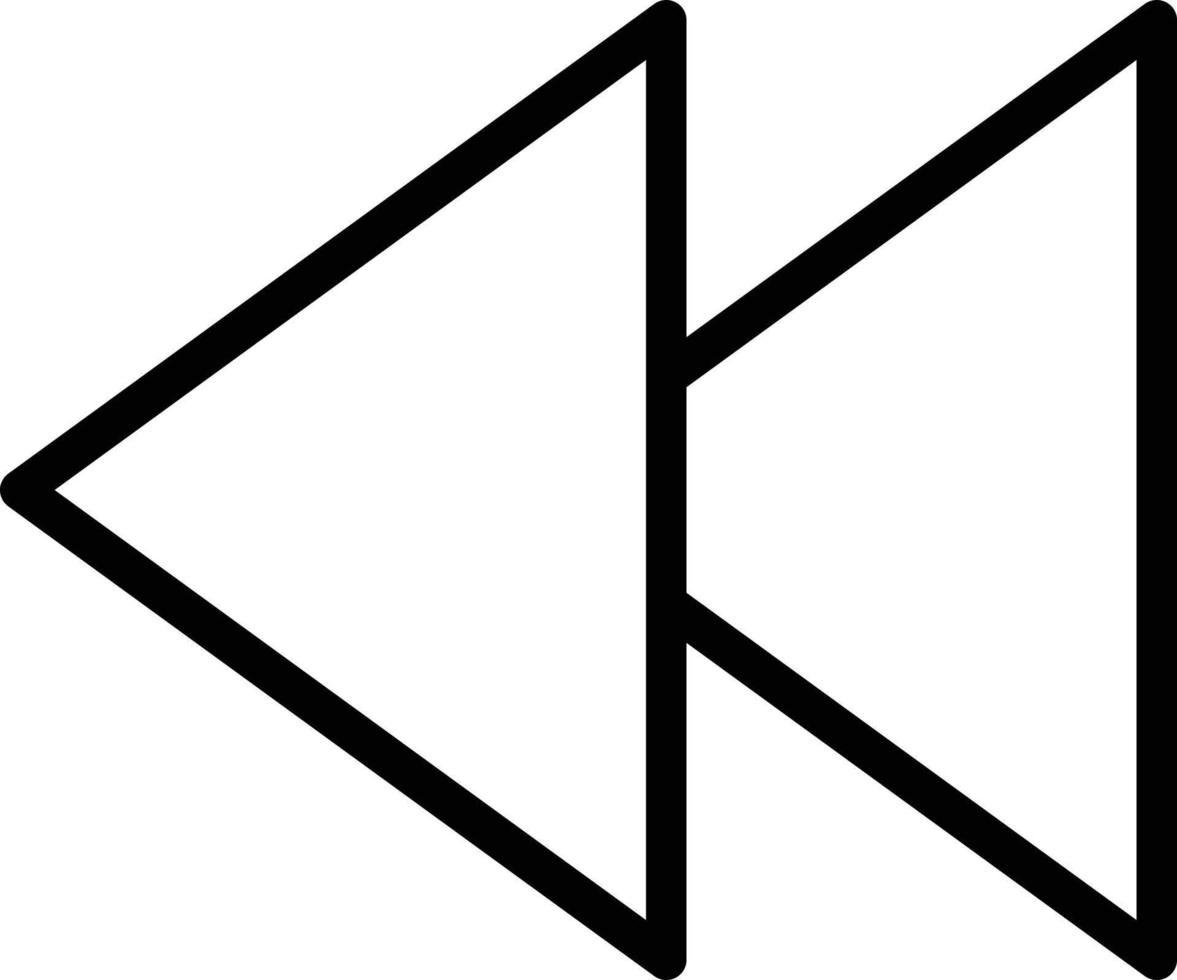 achterwaartse vector pictogram ontwerp illustratie