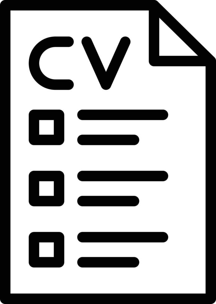 cv vector pictogram ontwerp illustratie