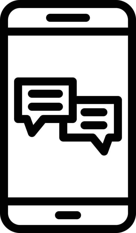 mobiele chat vector pictogram ontwerp illustratie