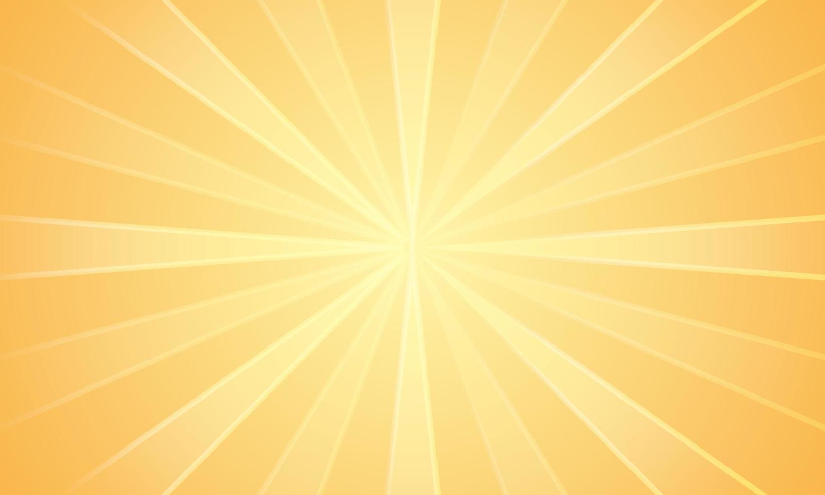 mooie gele zonnestralen achtergrond vector