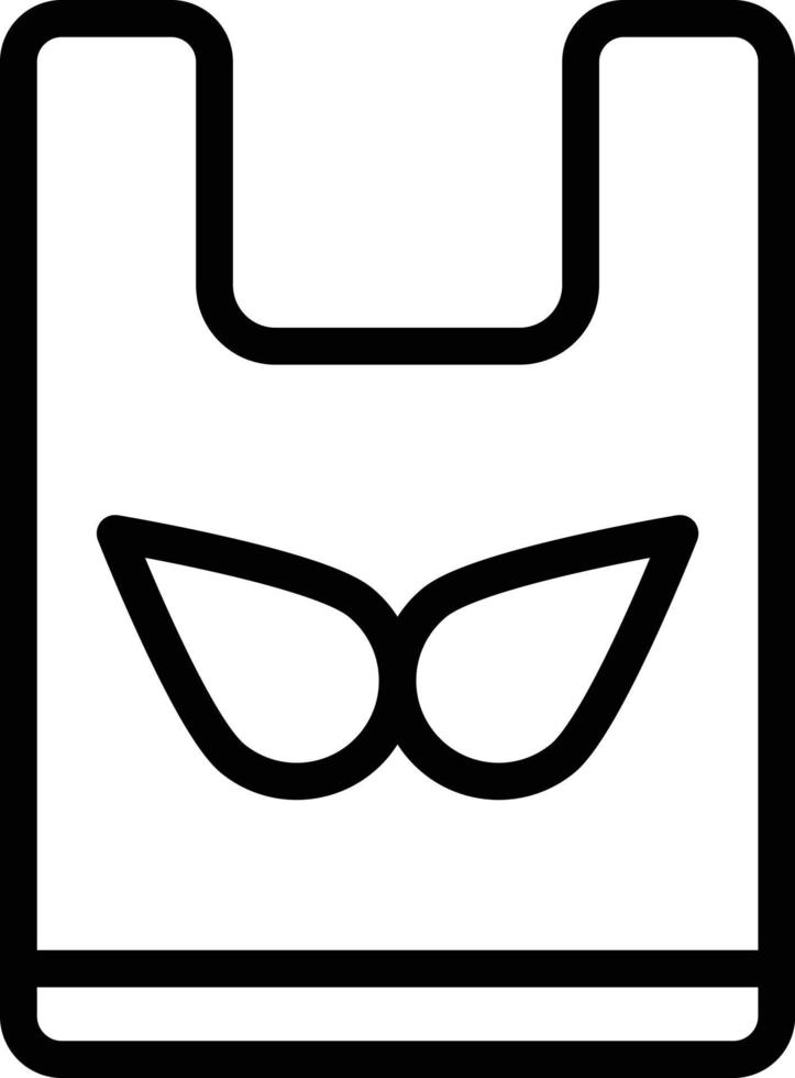 plastic zak vector pictogram ontwerp illustratie