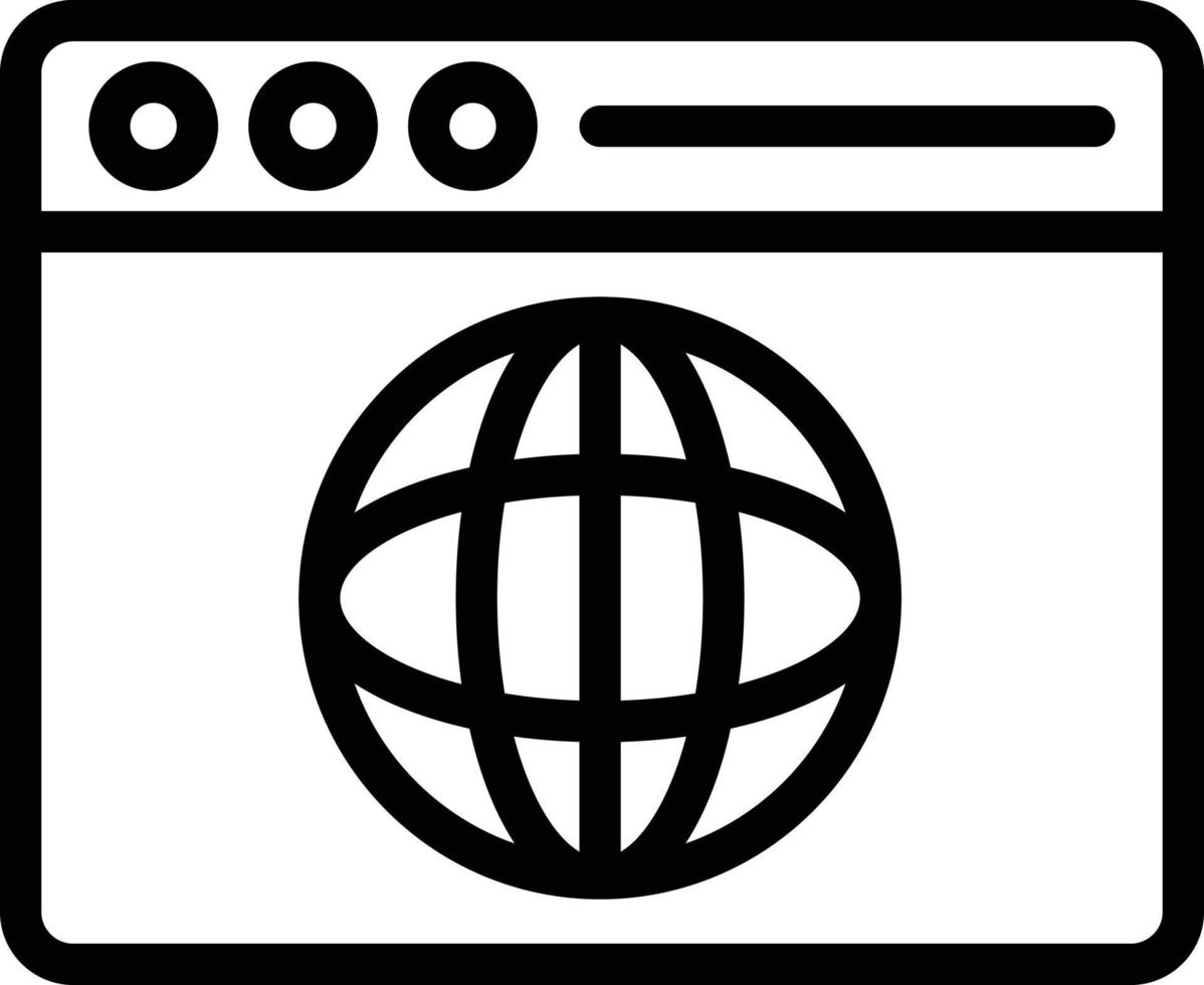 web browser vector pictogram ontwerp illustratie