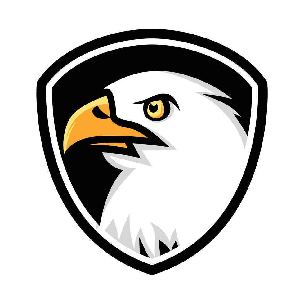 hoofd adelaar mascotte voor esports logo vectorillustratie vector