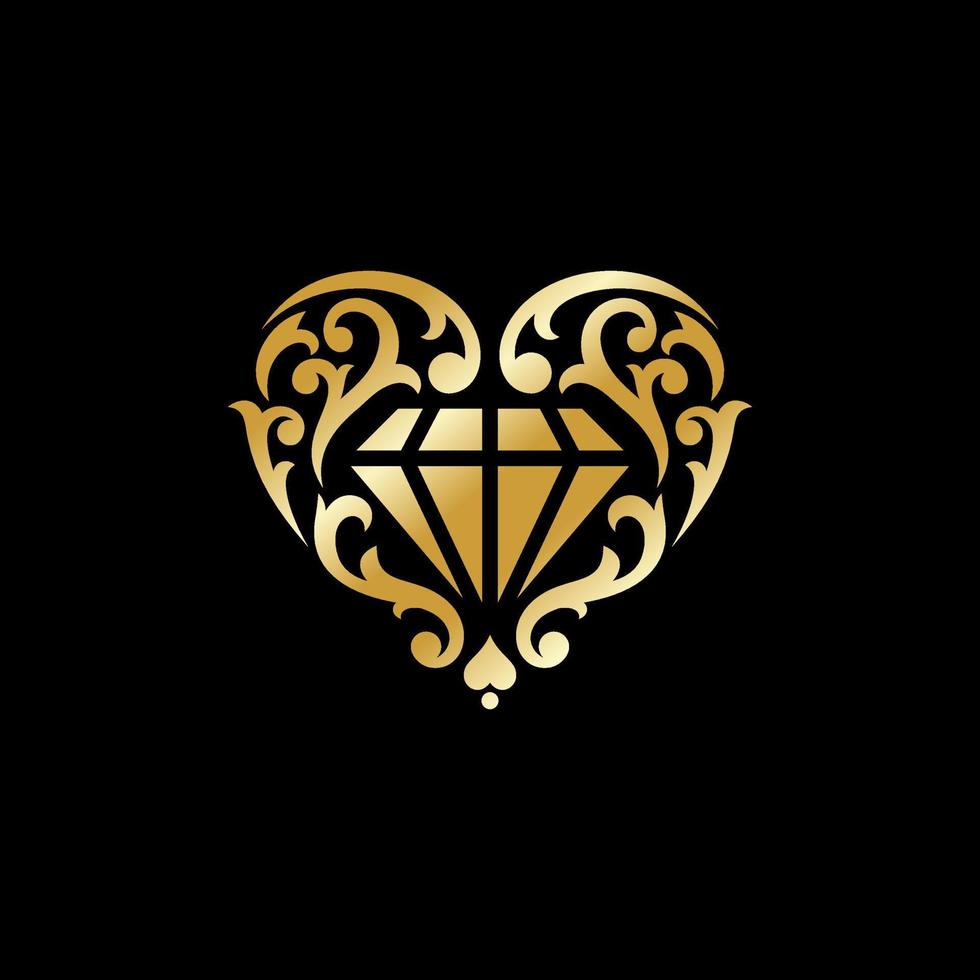 diamanten juwelen logo ontwerp vector sjabloon
