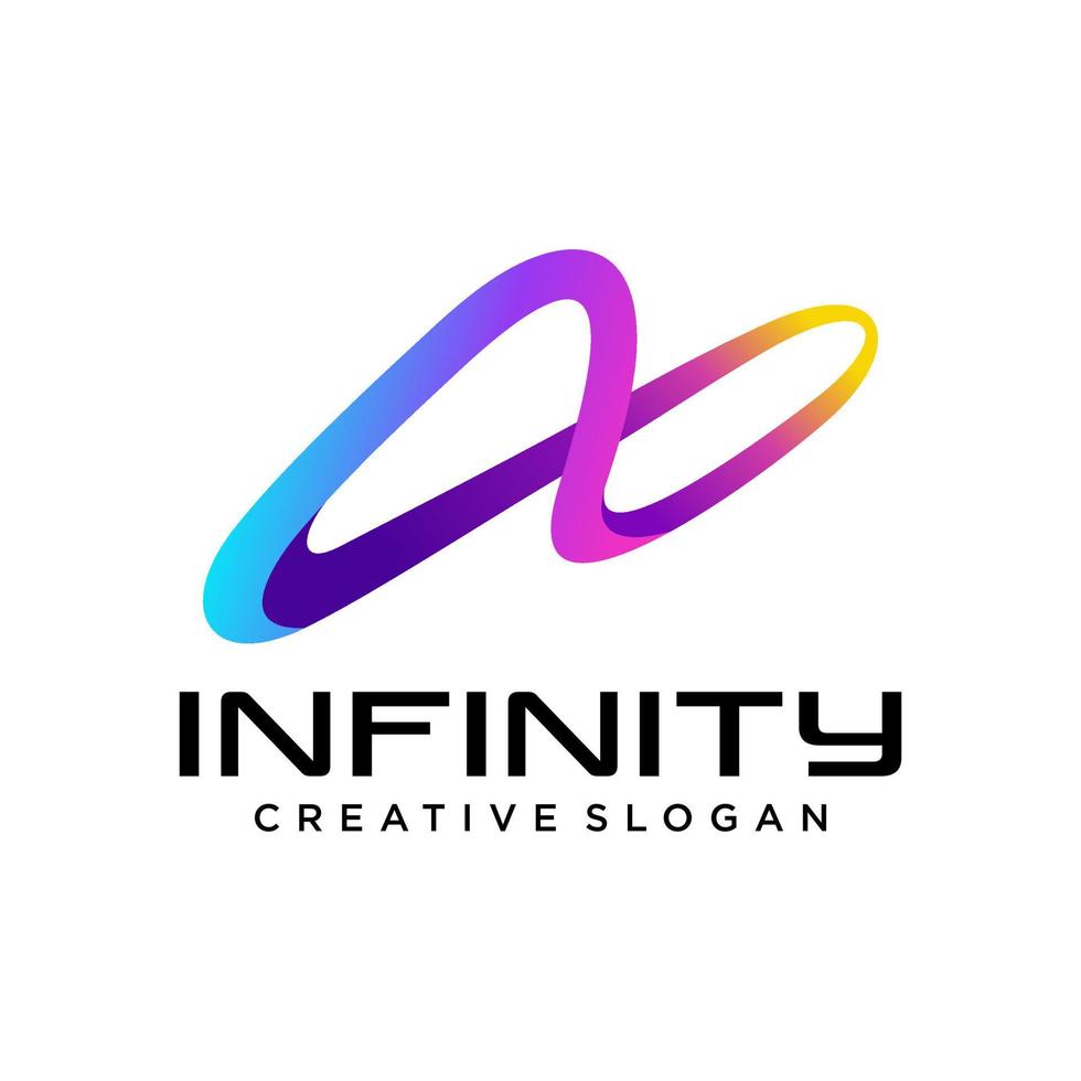 creatieve oneindigheid logo ontwerp vector sjabloon