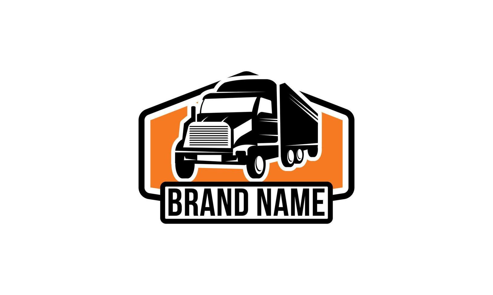 bedrijfslogo voor vrachtwagens. embleem logo concept vector