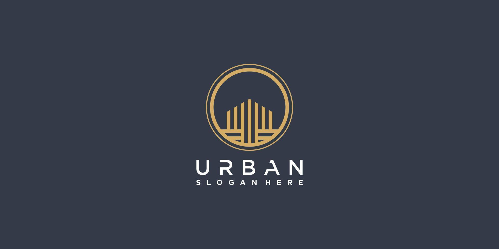 stedelijk logo sjabloon met modern abstract concept premium vector deel 2.