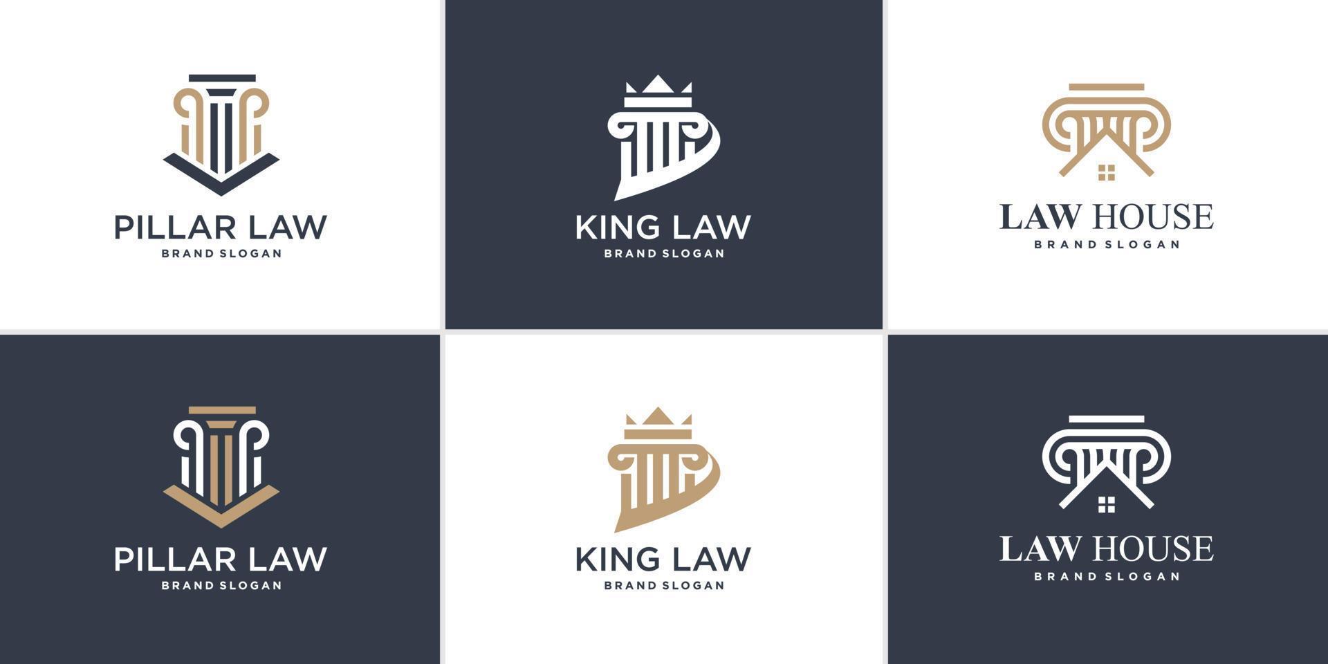 set van wet logo-element met unieke stijl premium vector