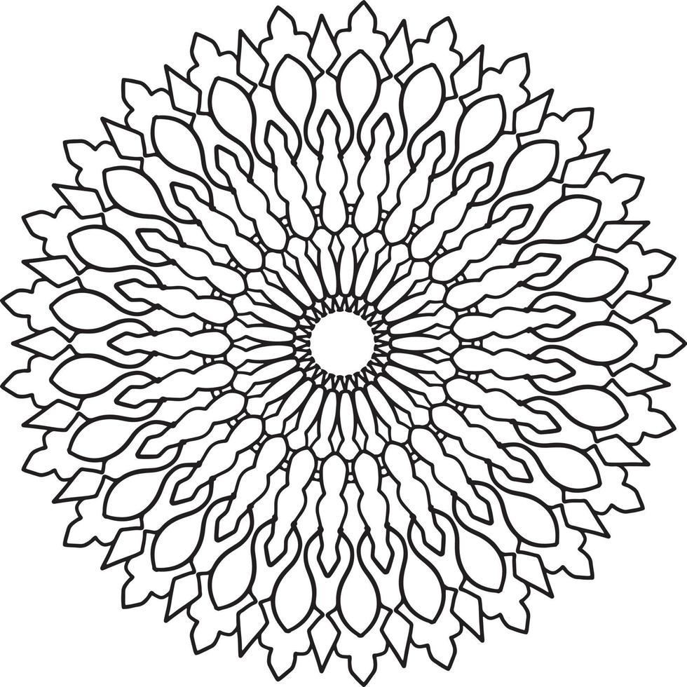 koninklijke mandala-illustraties voor decoratie, ontwerpen, tatoeage, vrede vector