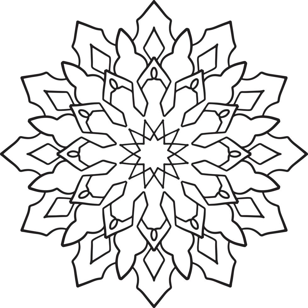 koninklijke mandala-illustraties voor decoratie, ontwerpen, tatoeage, vrede vector