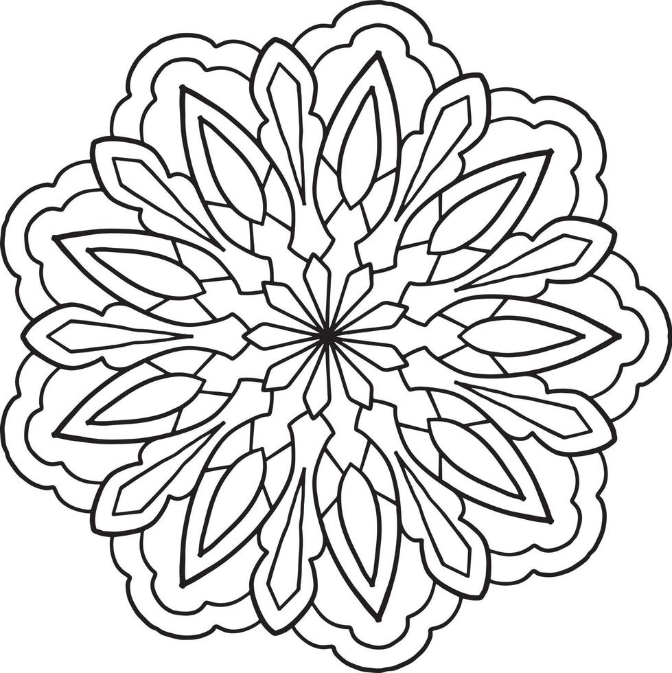 koninklijke mandala-illustraties voor decoratie, ontwerpen, tatoeage, vrede vector