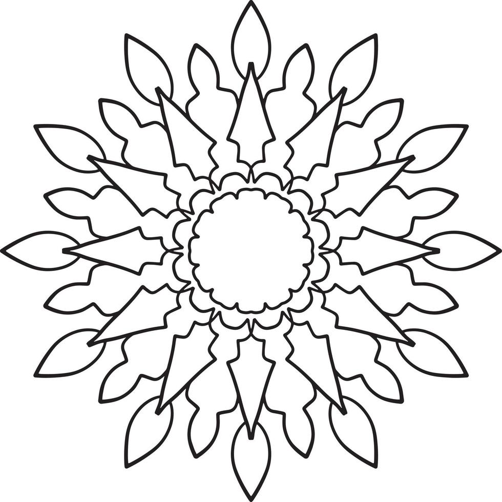 koninklijke mandala-illustraties voor decoratie, ontwerpen, tatoeage, vrede vector
