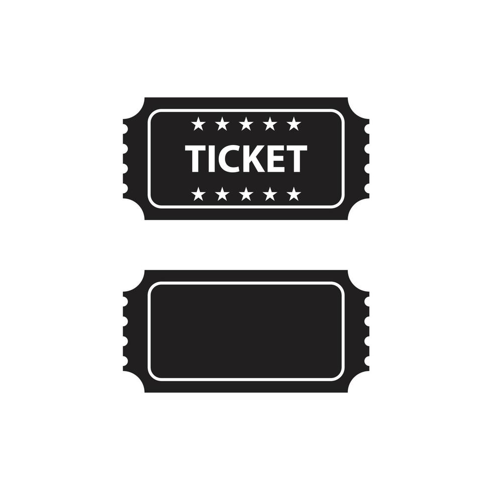 ticketvector voor website symboolpictogram vector