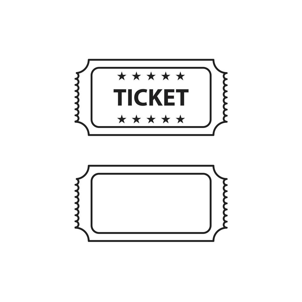 ticketvector voor website symboolpictogram vector