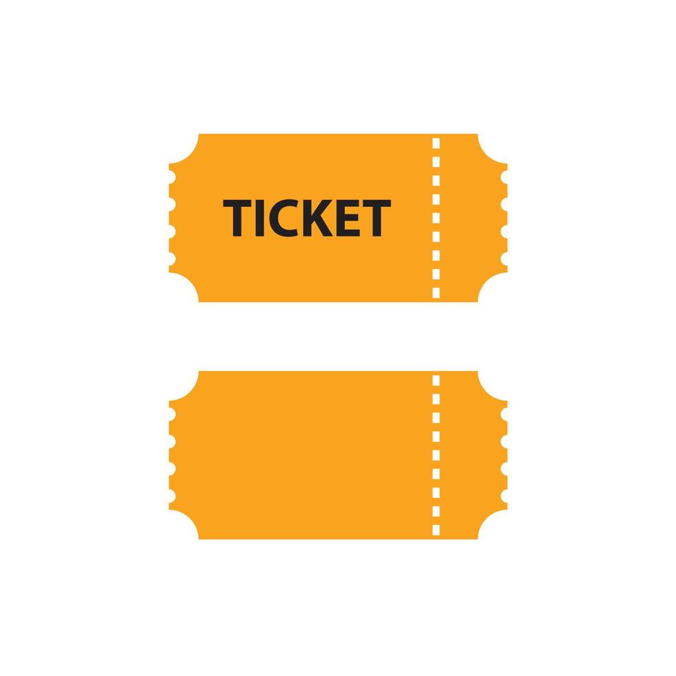 ticketvector voor website symboolpictogram vector