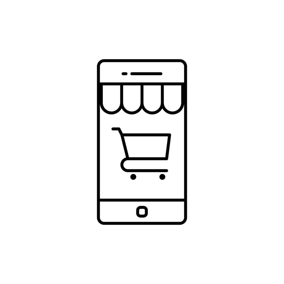 winkelen pictogram vector afbeelding. het kan ook worden gebruikt voor winkelen en e-commerce. geschikt voor gebruik in webapplicaties, mobiele apps en gedrukte media.