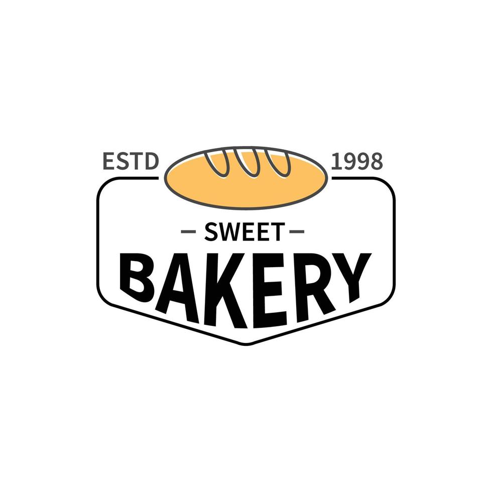 vintage retro bakkerij, cupcakes en desserts logo badges en etiketten voorraad vector met een beetje modern tintje