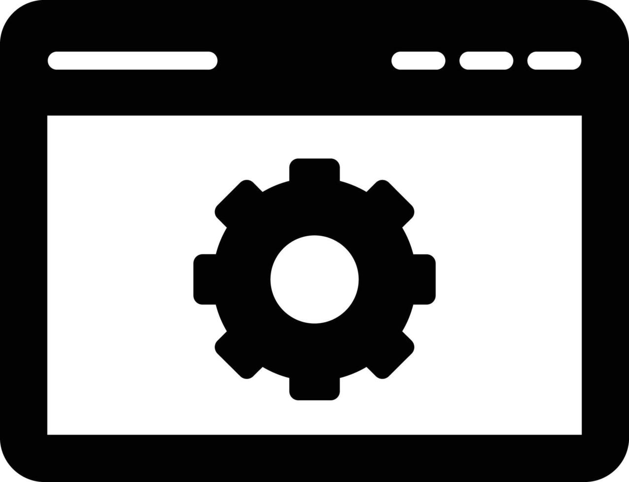 webpagina-instelling vectorpictogram dat gemakkelijk kan worden gewijzigd of bewerkt vector