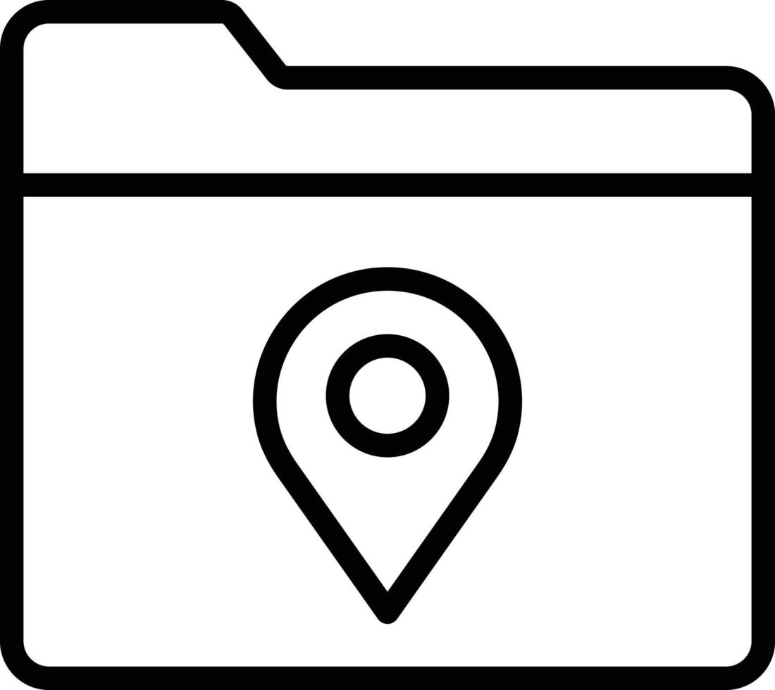 maplocatie geïsoleerd vectorpictogram dat gemakkelijk kan worden gewijzigd of bewerkt vector