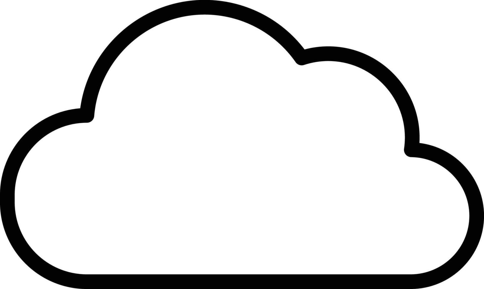 wolk vectorpictogram dat gemakkelijk kan worden gewijzigd of bewerkt vector