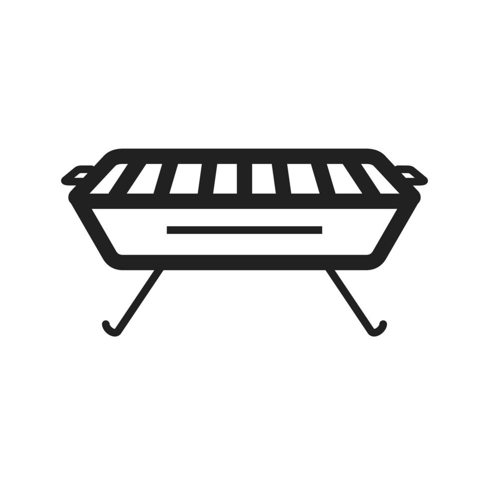 barbecue lijn icoon vector