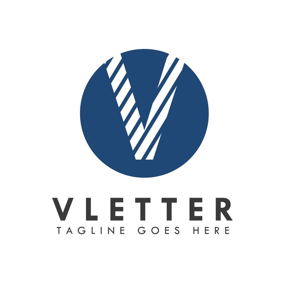 v letter logo, alfabet v logo vector