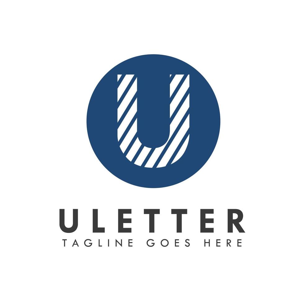 alfabet u letter logo en pictogram ontwerp vector