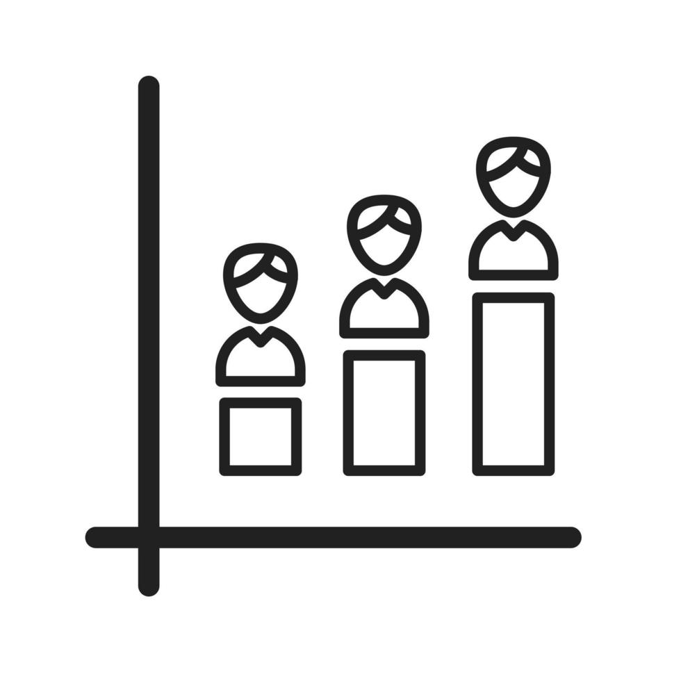 statistiek lijn icoon vector