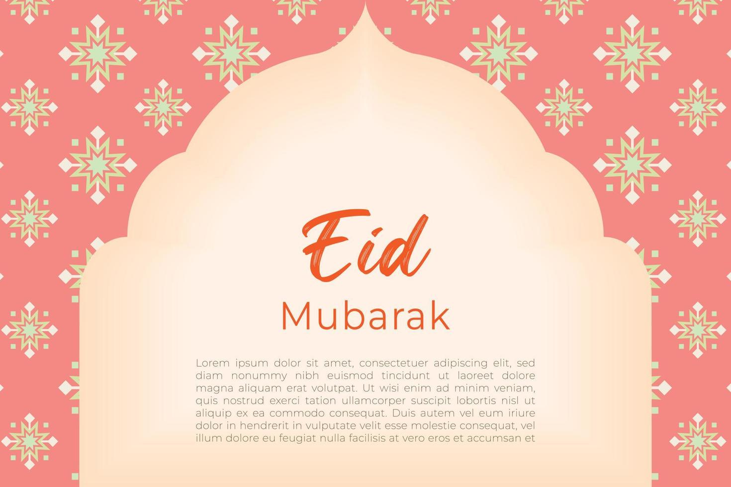 sjabloon eid mubarak vector