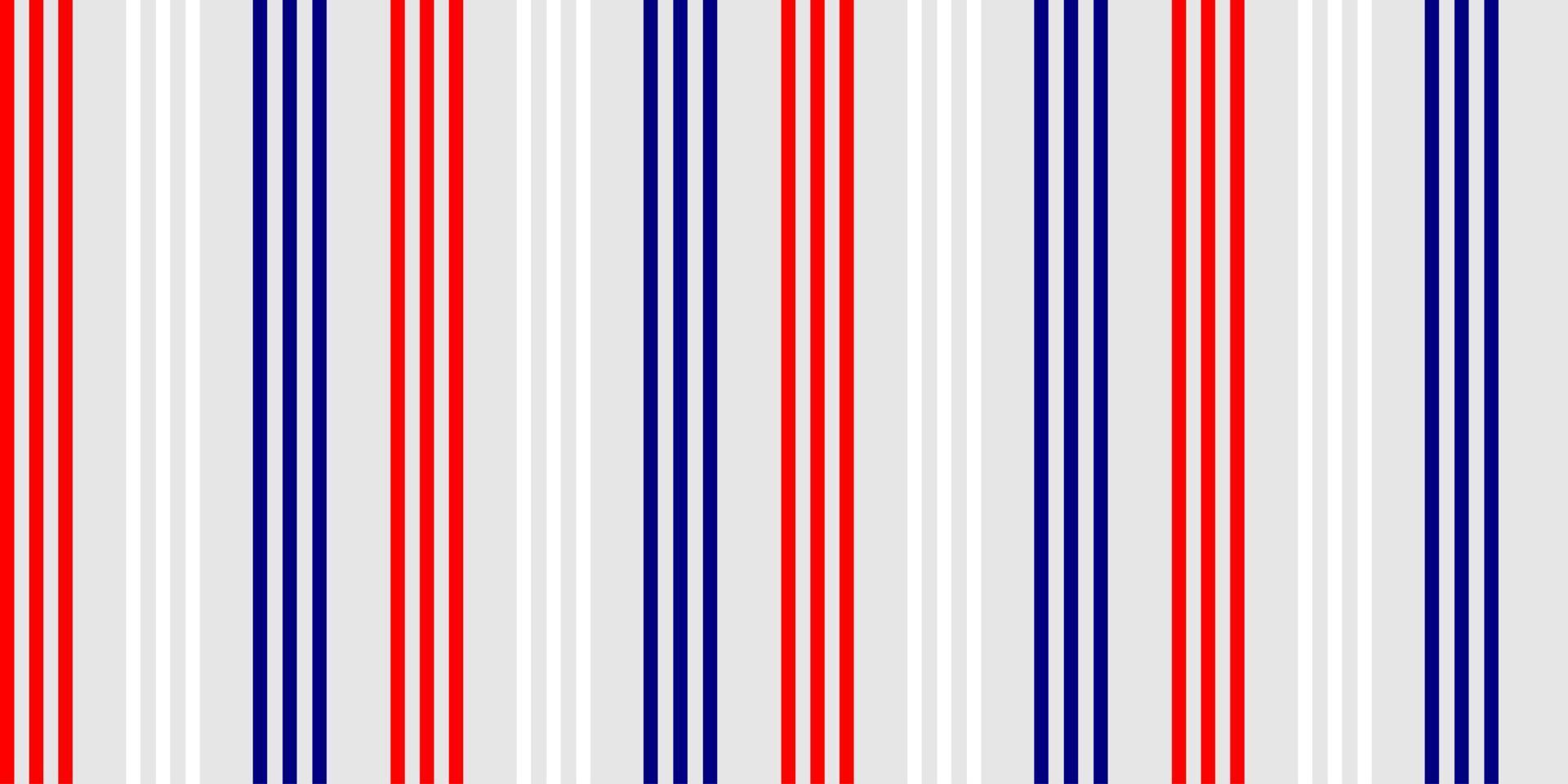 rode, witte, grijze en blauwe kleur van verticale streep, naadloos patroon. gelukkige onafhankelijkheidsdag 4 juli. verenigde staat van amerika, frankrijk, thailand, nieuw Zeeland, nederland, brits, groot-brittannië vector