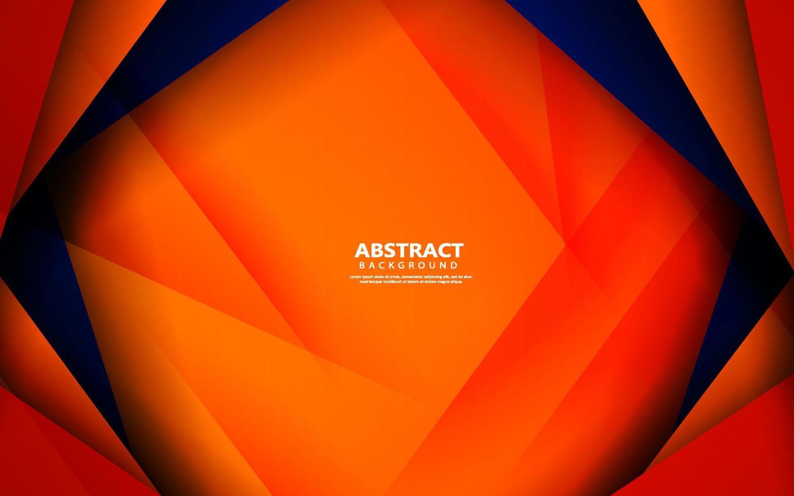 abstracte overlappende laag oranje kleur achtergrond vector