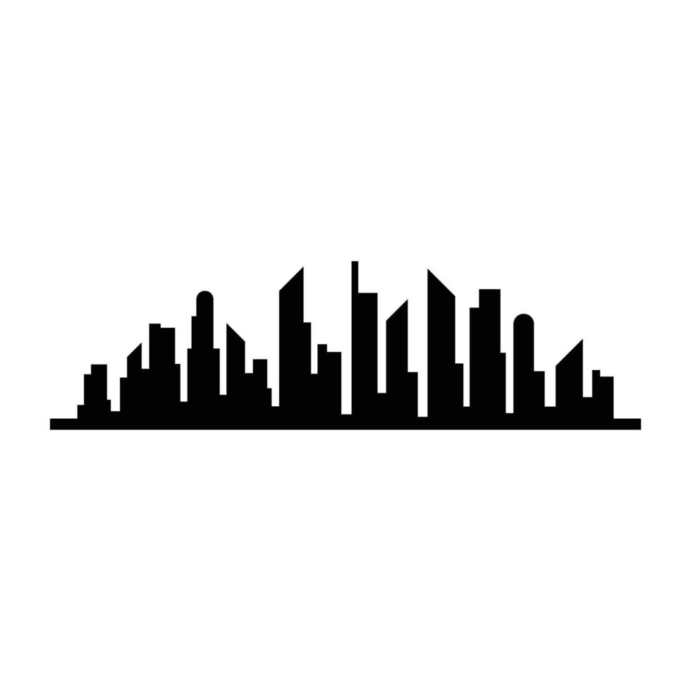 stad skyline silhouet ontwerp vector