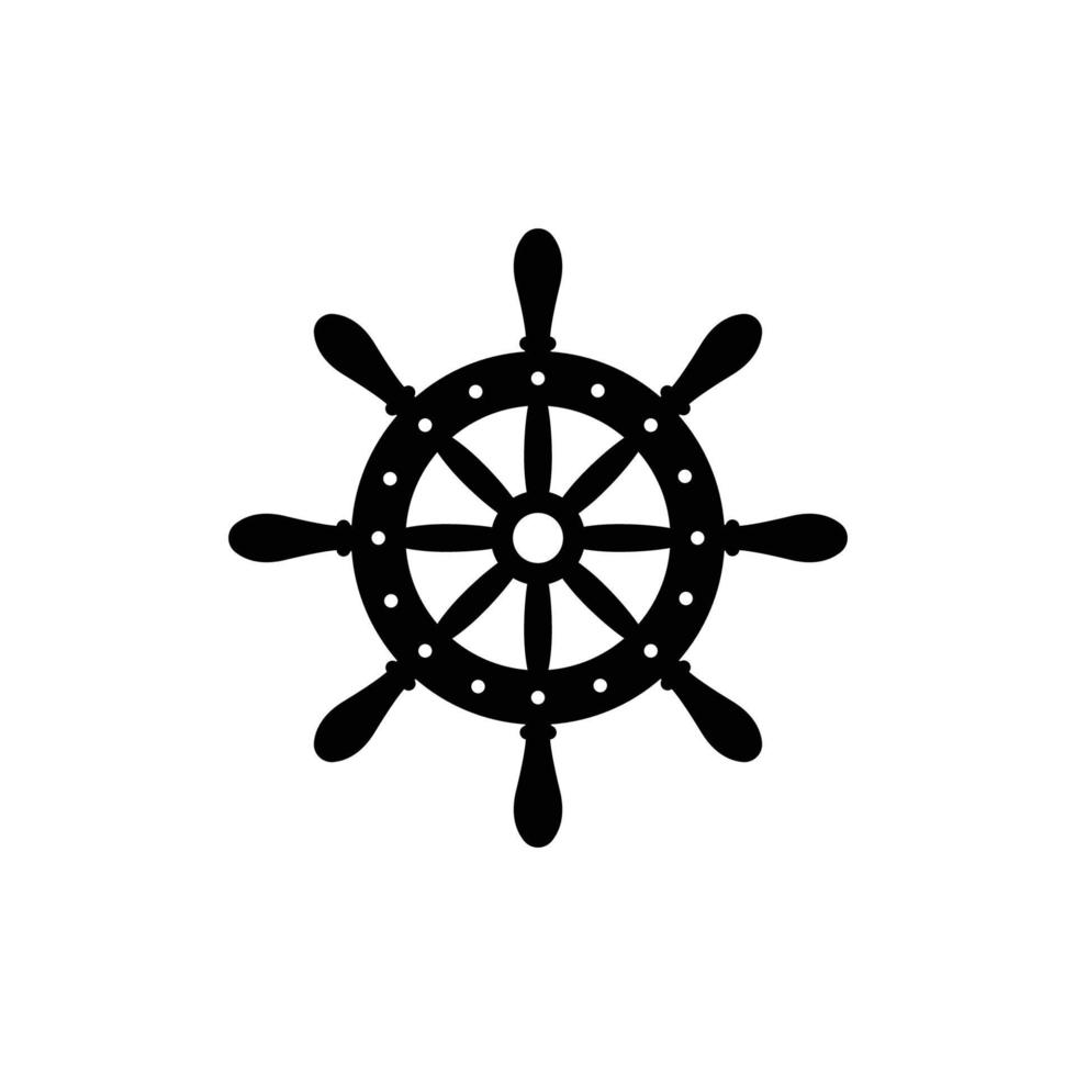 scheepsstuur pictogram ontwerpsjabloon vector
