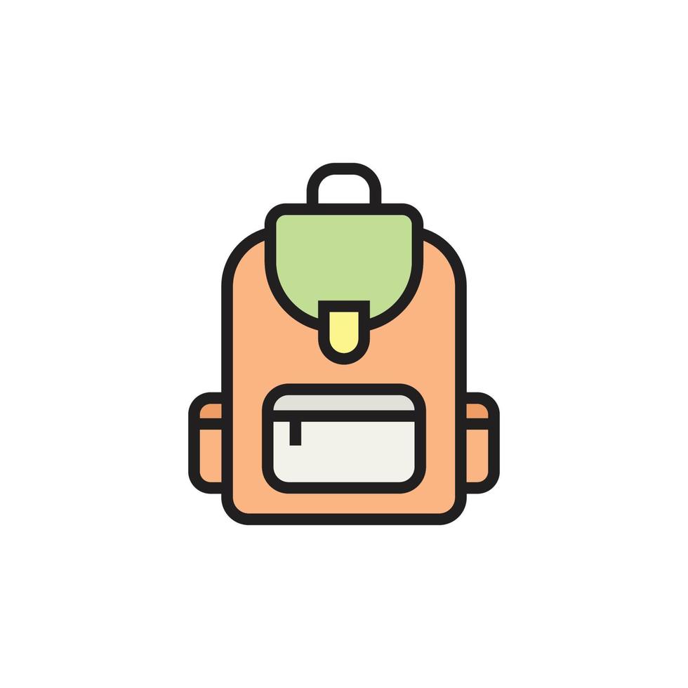 schooltas pictogram ontwerpsjabloon vector