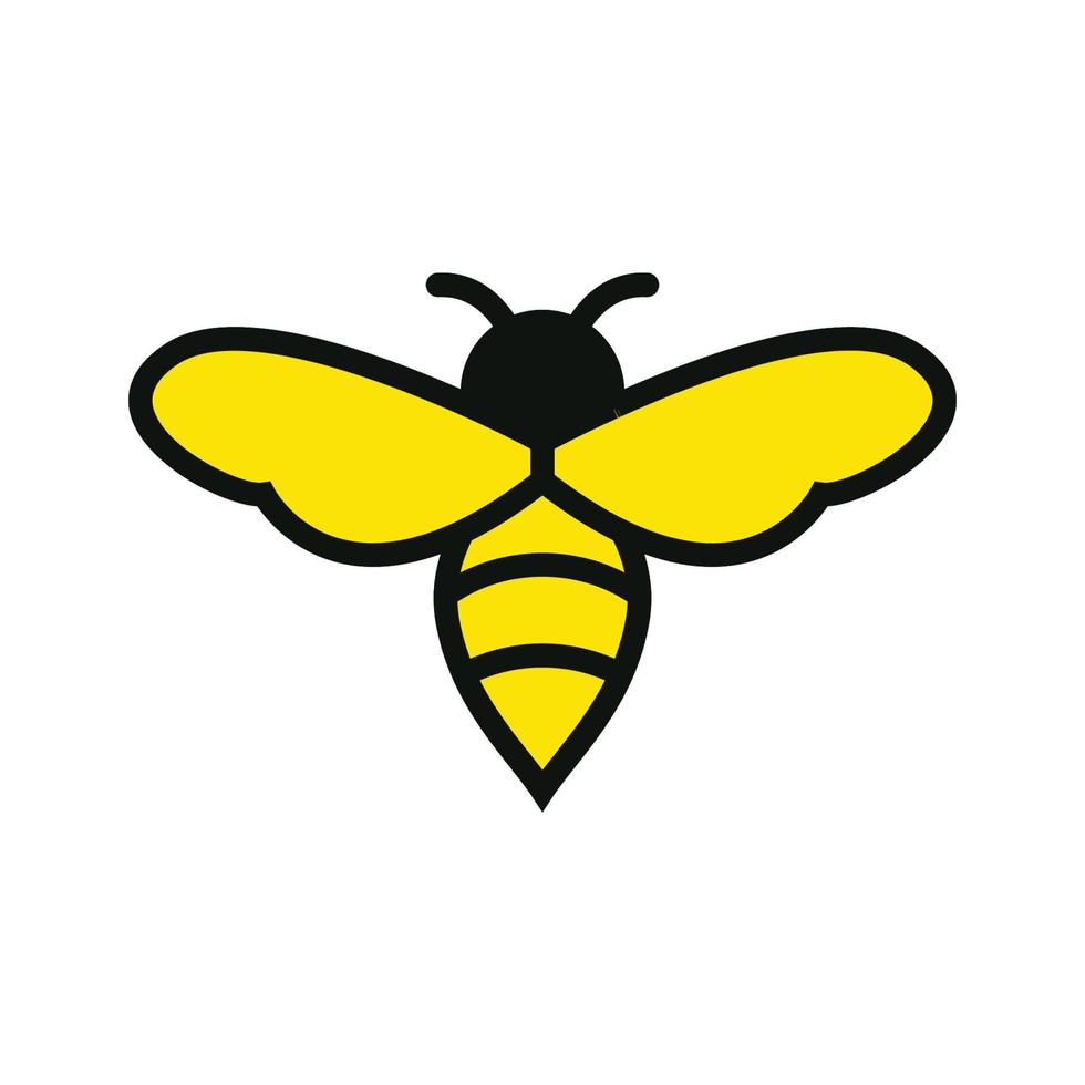 bijen logo pictogram ontwerp sjabloon vector
