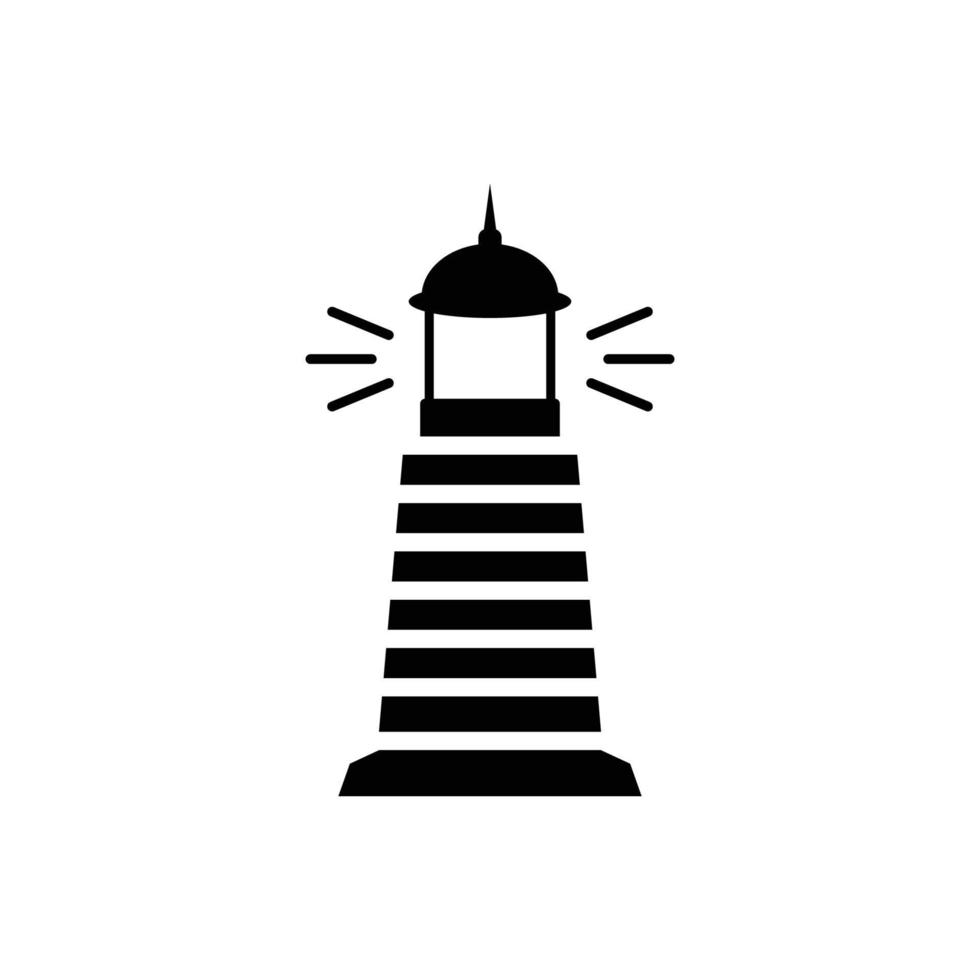 vuurtoren pictogram ontwerpsjabloon vector