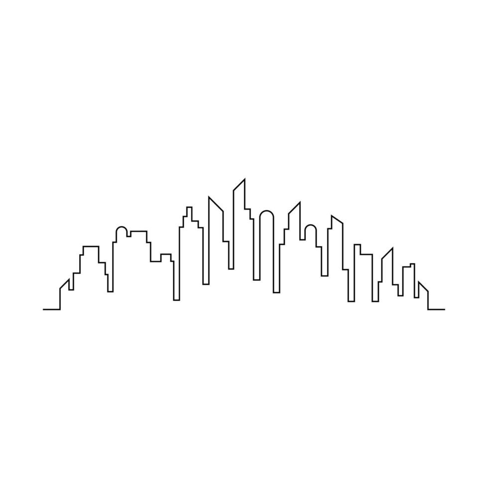 moderne skyline van de stad ontwerp vector