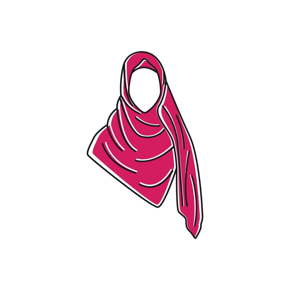 hijab logo pictogram ontwerp sjabloon vector